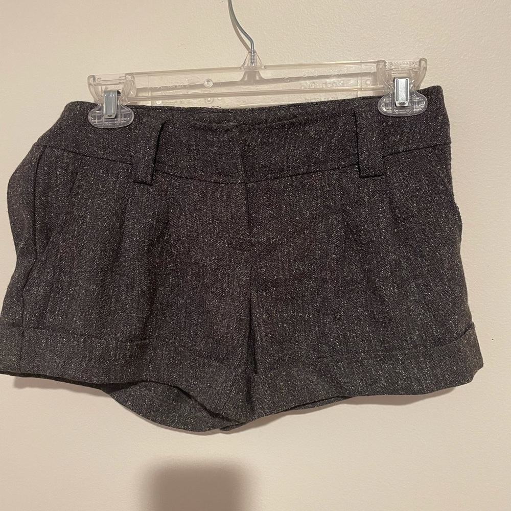 cute/mature gray shorts with white speckles!